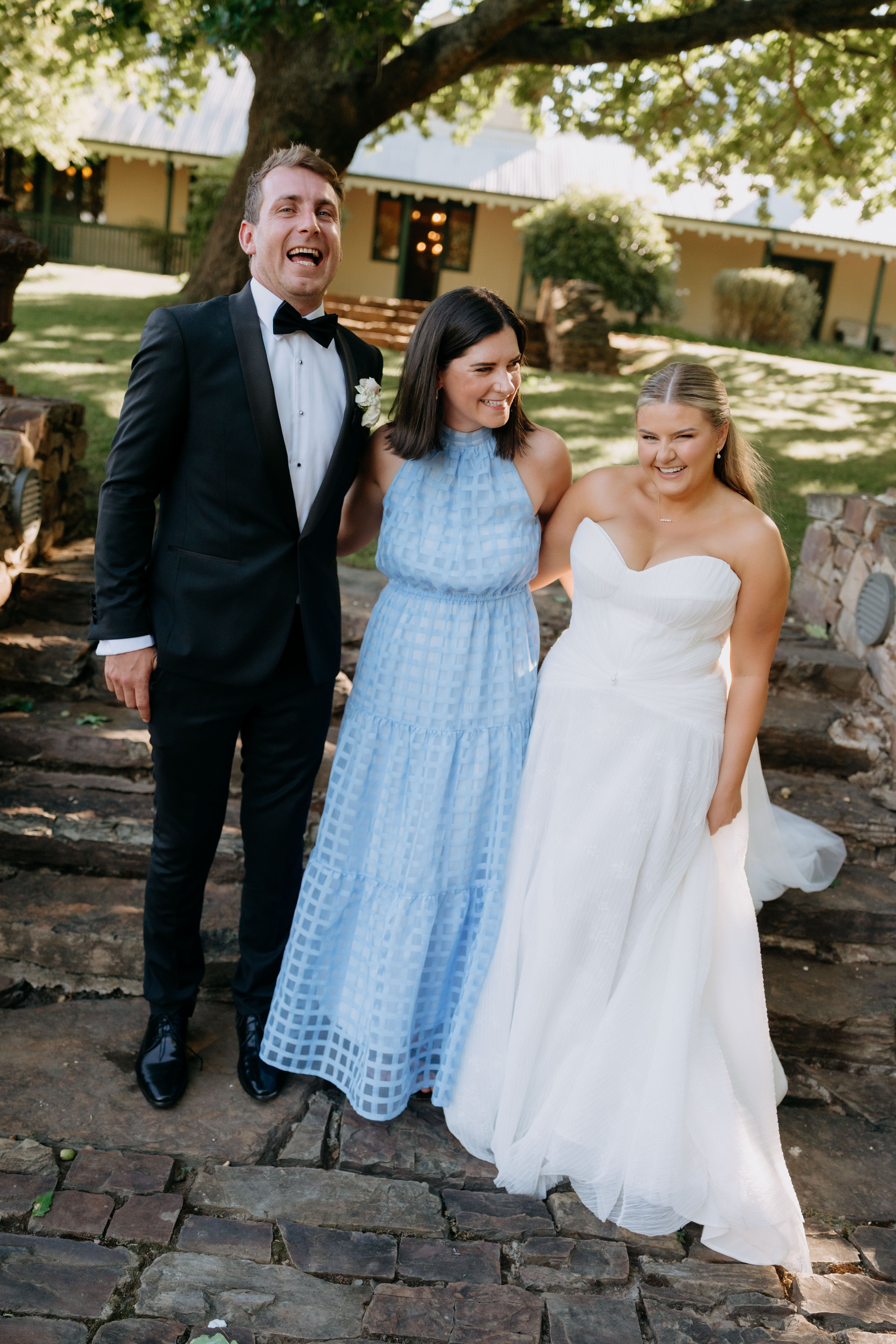 Wedding ceremony in the Yarra Valley with guests